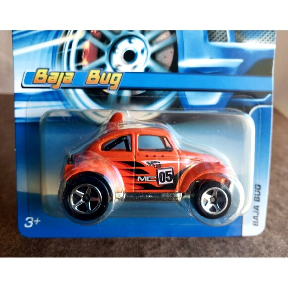 2005 Hot Wheels BAJA BUG Fluorescent Orange MYSTERY CARS KAR KEEPER INT'L CARD! - Picture 9 of 16